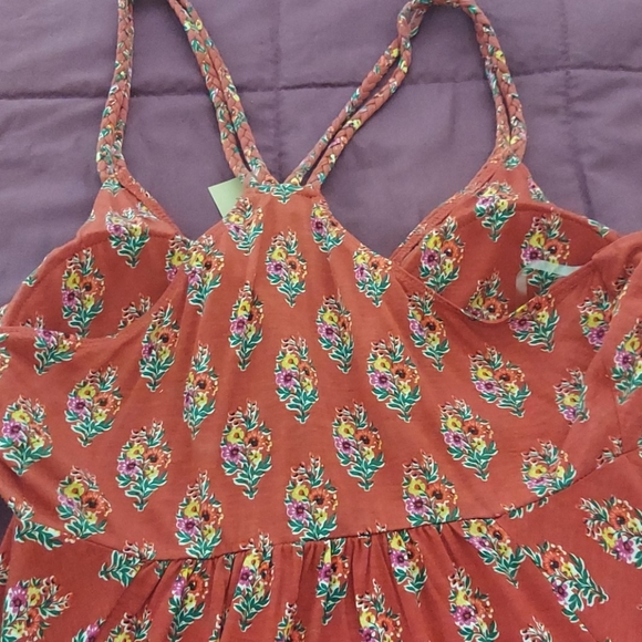 American Rag Orange padded Tank - Picture 3 of 7